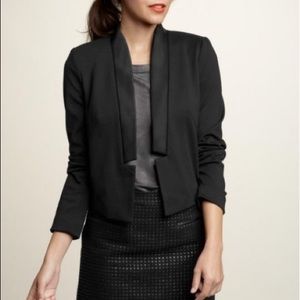 Gap cropped ponte blazer jacket, black
